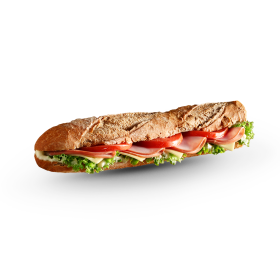 Whole wheat Baguette with Turkey