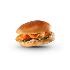 Mini brioche with Smoked Salmon & Arla cheese