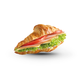 Butter Croissant with Smoked Turkey