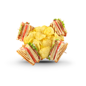 Club Sandwich with Oregano Flavor Chips