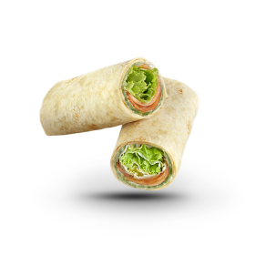 Smoked Salmon & Avocado Tortilla Half