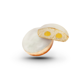 Donut with White cream filling Piece