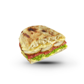 Focaccia with Chicken & Caesar's sauce