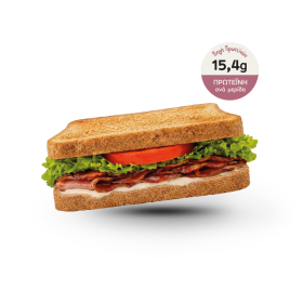 Whole Wheat Toast with Bacon & Tomato
