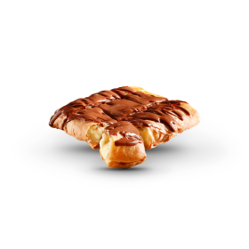 Gregory's Pie with sweet cream & chocolate topping