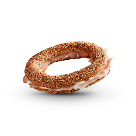 Filled Whole Grain Baked roll with Turkey