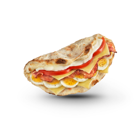 Pinsa Bella with Egg & Bacon